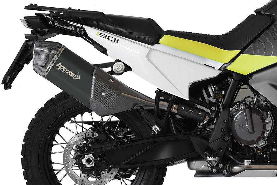 HP Corse SPS Carbon Black Coated Stainless Steel Slip-On Kit (Road Legal) – Husqvarna Norden 901 2022–2026