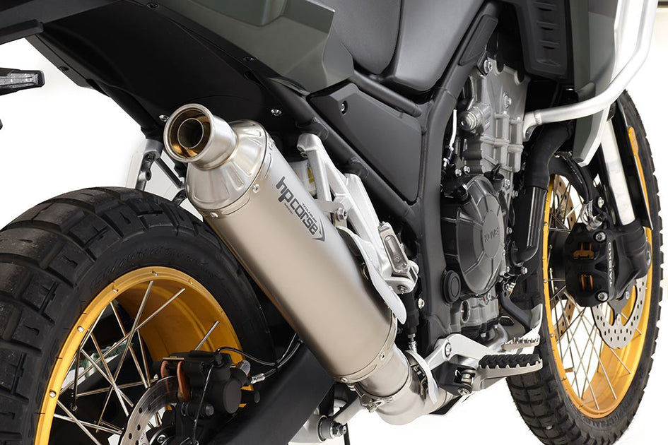HP Corse SP-1 Evo Titanium Slip-On Kit (Road Legal) – Kove 800 X 2024–2025 / Kove 800 X Pro / Rally / Touring 2024–2026