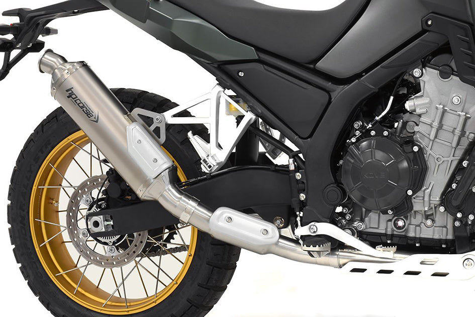HP Corse SP-1 Evo Titanium Slip-On Kit (Road Legal) – Kove 800 X 2024–2025 / Kove 800 X Pro / Rally / Touring 2024–2026