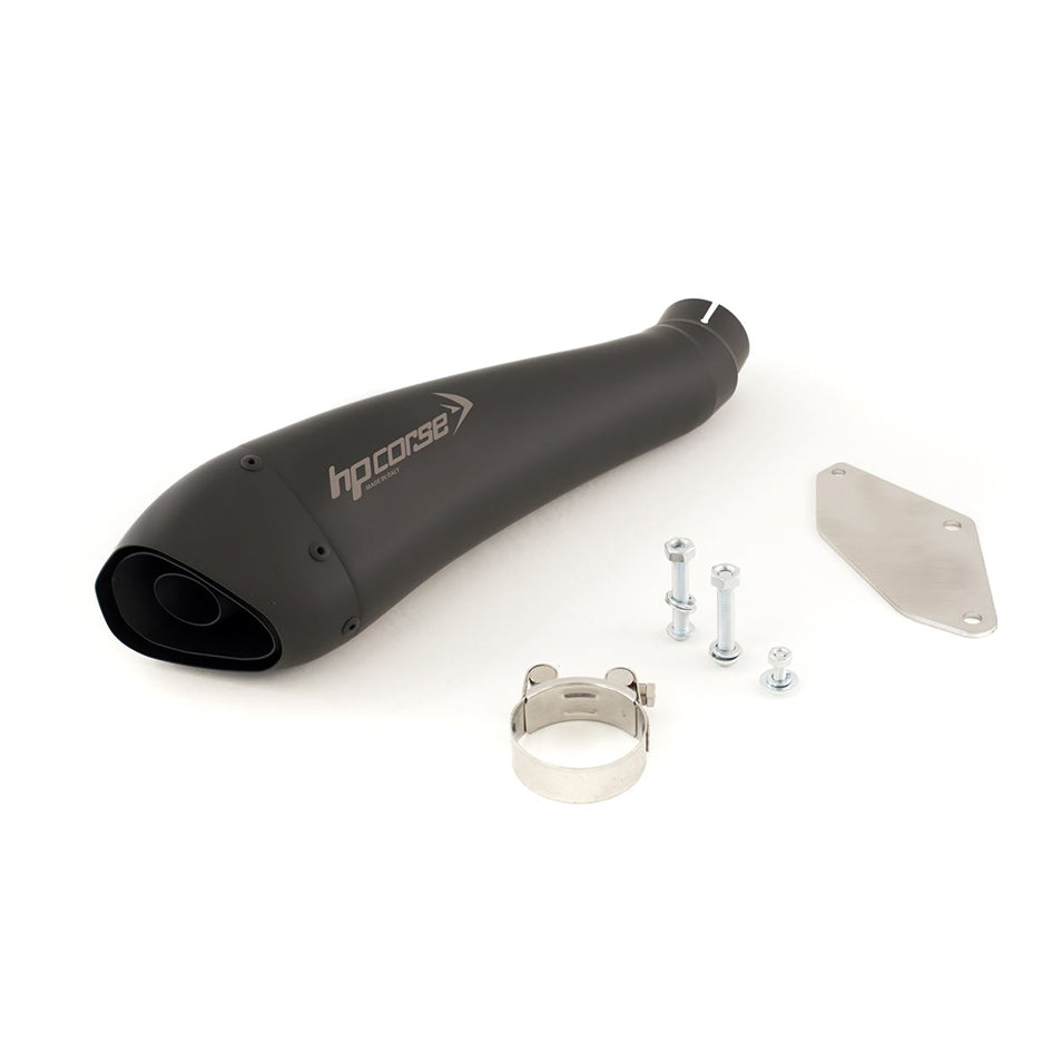 HP Corse Hydroform Black Coated Stainless Steel Slip-On Kit (Road Legal) – Kawasaki ZX-6R 2003–2004