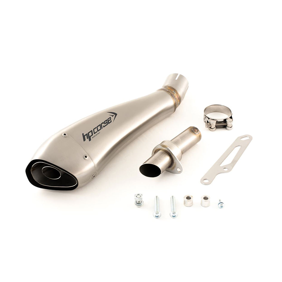 HP Corse Hydroform Satin Stainless Steel Slip-On Kit (Road Legal) – Kawasaki Z750 2004–2006