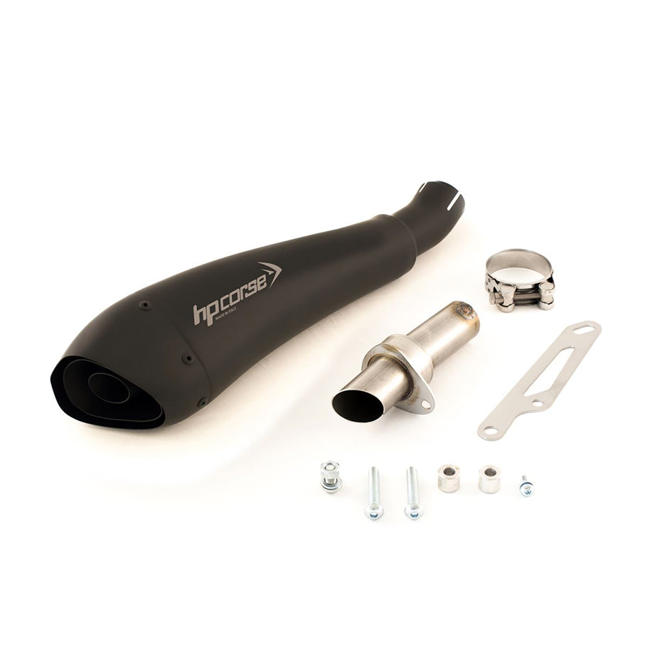 HP Corse Hydroform Black Coated Stainless Steel Slip-On Kit (Road Legal) – Kawasaki Z750 2004–2006