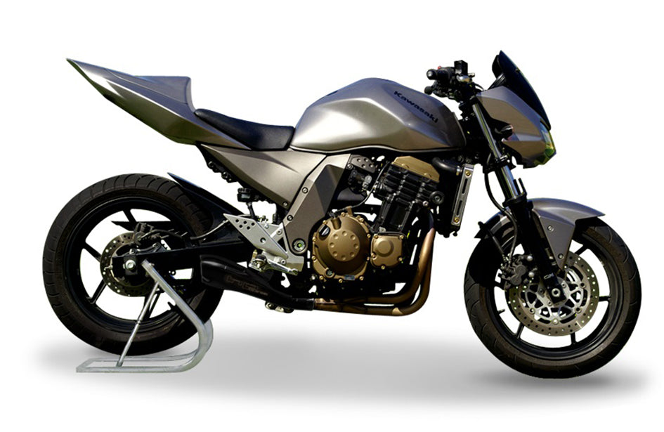 HP Corse Hydroform Black Coated Stainless Steel Slip-On Kit (Road Legal) – Kawasaki Z750 2004–2006