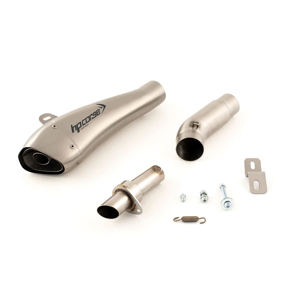 HP Corse Hydroform Satin Stainless Steel Slip-On Kit (Road Legal) – Kawasaki Z750 2007–2012