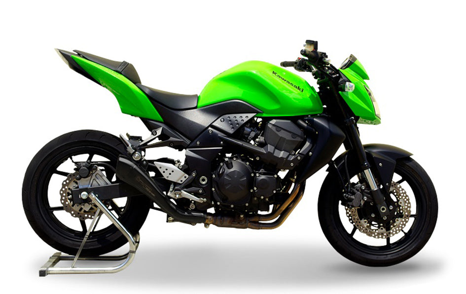 HP Corse Hydroform Black Coated Stainless Steel Slip-On Kit (Road Legal) – Kawasaki Z750 2007–2012
