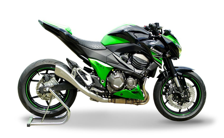 HP Corse Hydroform Satin Stainless Steel Slip-On Kit (Road Legal) – Kawasaki Z800 2013–2016