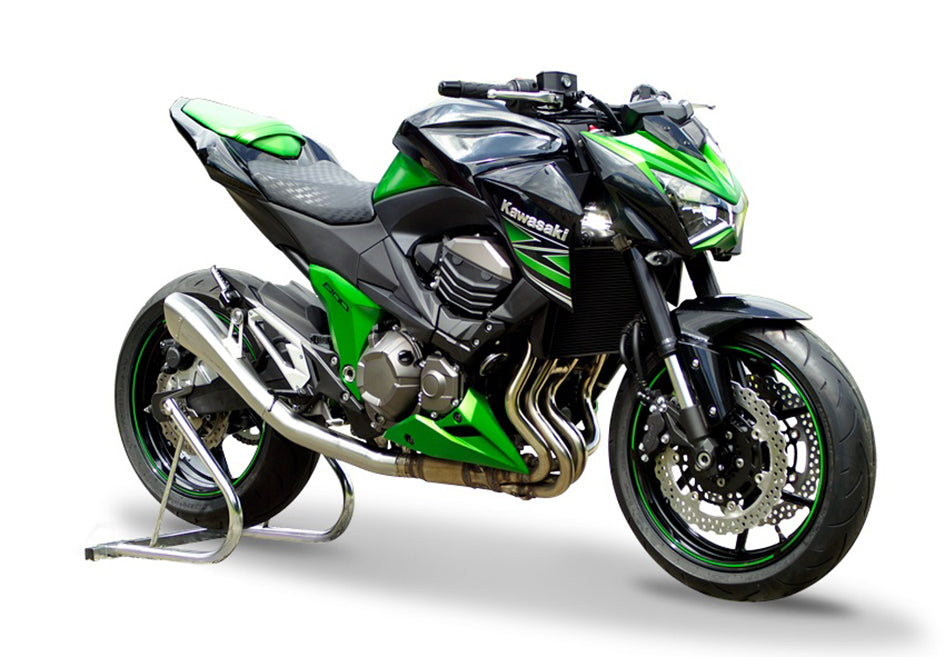 HP Corse Hydroform Satin Stainless Steel Slip-On Kit (Road Legal) – Kawasaki Z800 2013–2016