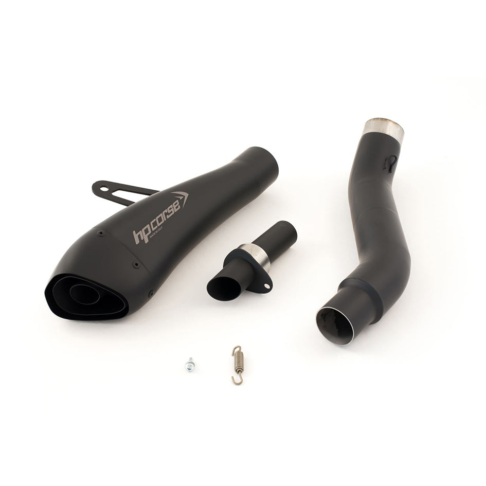 HP Corse Hydroform Black Coated Stainless Steel Slip-On Kit (Road Legal) – Kawasaki Z800 2013–2016