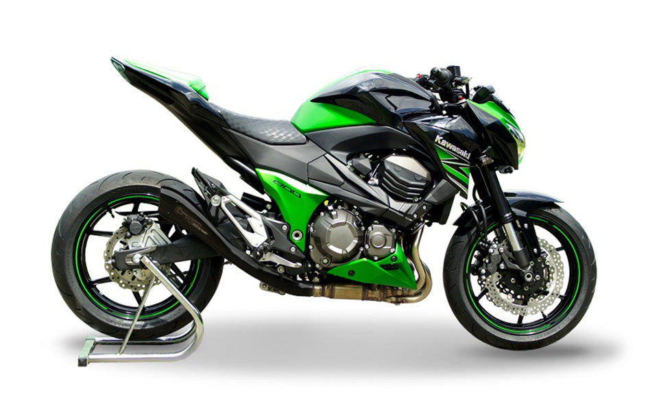 HP Corse Hydroform Black Coated Stainless Steel Slip-On Kit (Road Legal) – Kawasaki Z800 2013–2016