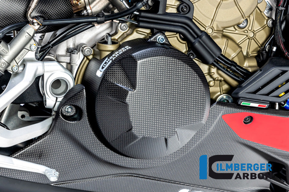 Ilmberger Carbon Clutch Cover (Matt Finish) – Ducati Streetfighter V4 / S / SP 2020–2022