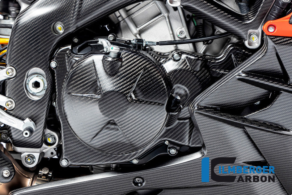 Ilmberger Carbon Clutch Cover (Matt) – Aprilia RSV4 1100 / Factory 2021–2026 / Aprilia Tuono V4 / Factory 2021–2026