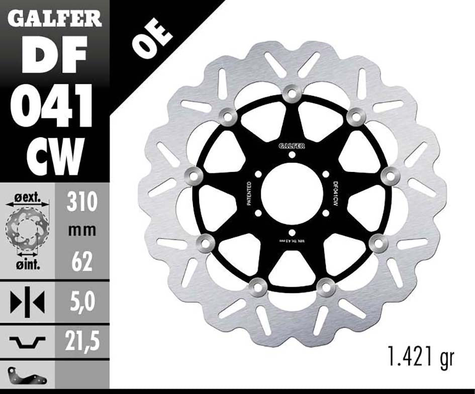 Galfer Front Speed Kit (pads & discs) – Honda CBR900RR Fireblade 1998–1999