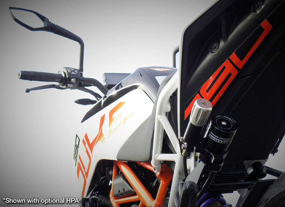 Hyperpro Fully Adjustable Shock (Hose Reservoir) - High & Low Speed Compression - Bespoke Order To Riders Own Specification – KTM 250 Duke 2017–2023 / KTM 390 Duke 2017–2023