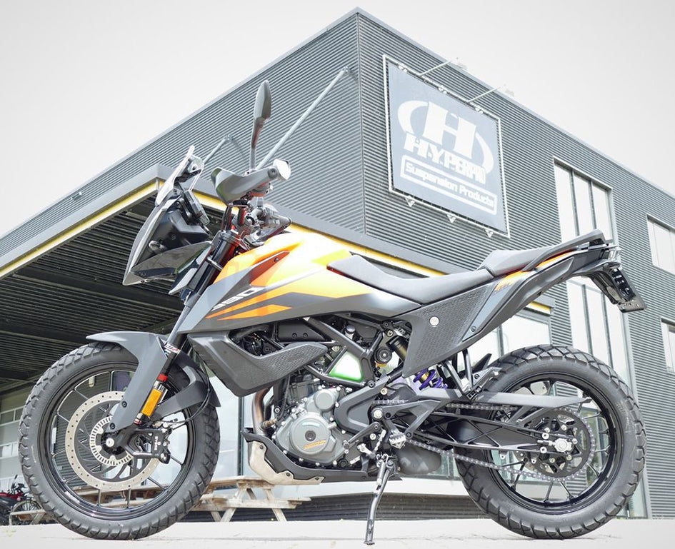 Hyperpro Fully Adjustable Shock (Fixed Reservoir) - High & Low Speed Compression - Bespoke Order To Riders Own Specification – KTM 390 Adventure 2020–2024