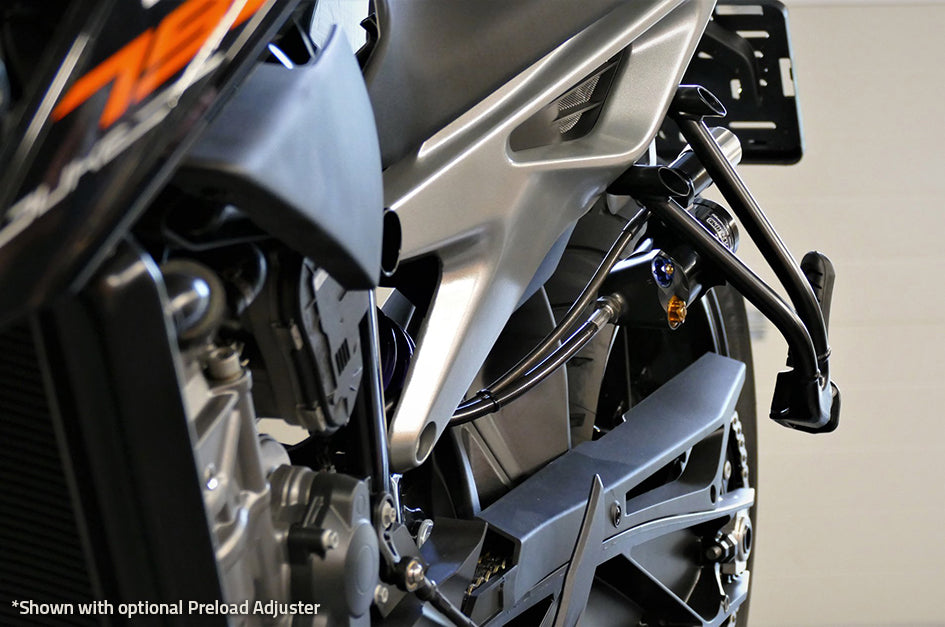 Hyperpro Fully Adjustable Shock (Hose Reservoir) - High & Low Speed Compression - Bespoke Order To Riders Own Specification – KTM 790 Duke 2018–2020