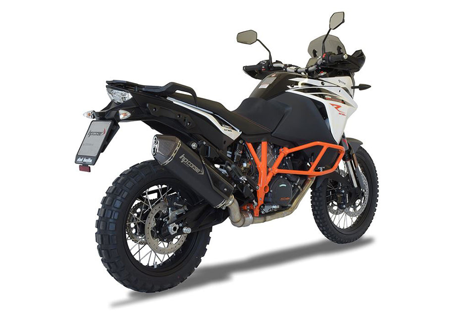 HP Corse SPS Carbon Short Black Coated Stainless Steel Slip-On Kit (Road Legal) (KTSPS1022C-AB)