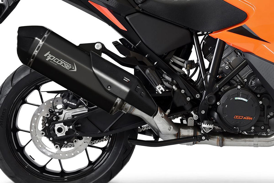 HP Corse SPS Carbon RR Black Coated Titanium Slip-On Kit (Road Legal) – KTM 1290 Super Adventure 2021–2024