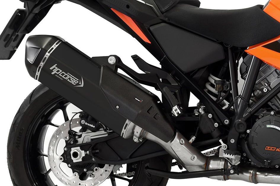 HP Corse SPS Carbon RR Black Coated Titanium Slip-On Kit (Road Legal) – KTM 1290 Super Adventure 2021–2024