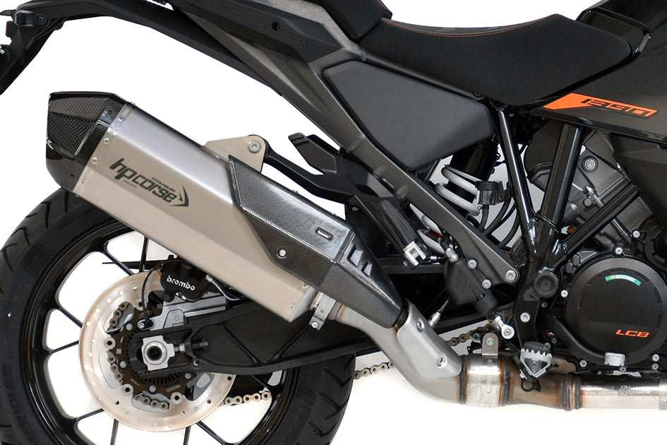 HP Corse SPS Carbon RR Titanium Slip-On Kit (Road Legal) – KTM 1390 Super Adventure R / S / Evo 2025–2026