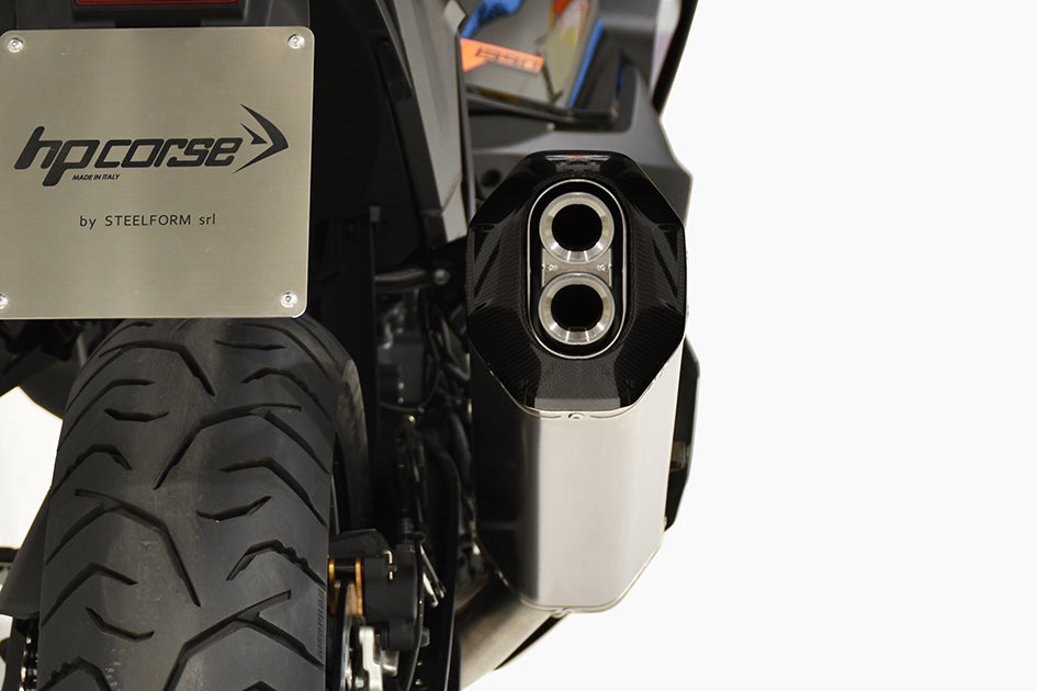 HP Corse SPS Carbon RR Titanium Slip-On Kit (Road Legal) – KTM 1390 Super Adventure R / S / Evo 2025–2026