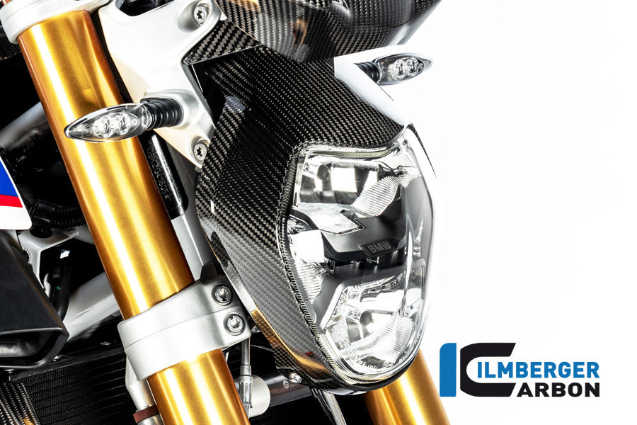 Ilmberger Carbon Headlight Cover – BMW R1250R 2019–2025