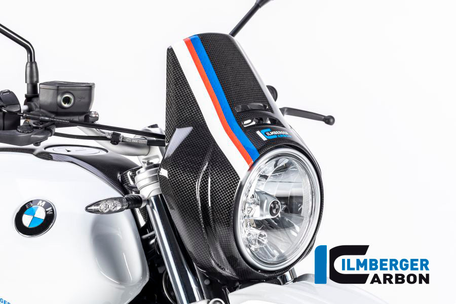 Ilmberger Carbon Headlight Cover – BMW RNineT Urban GS (1200cc) 2017–2023