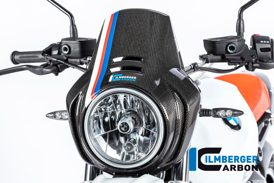 Ilmberger Carbon Headlight Cover – BMW RNineT Urban GS (1200cc) 2017–2023