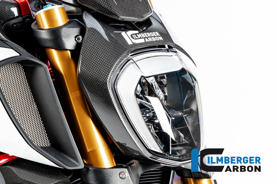 Ilmberger Carbon Headlight Cover - Gloss Finish