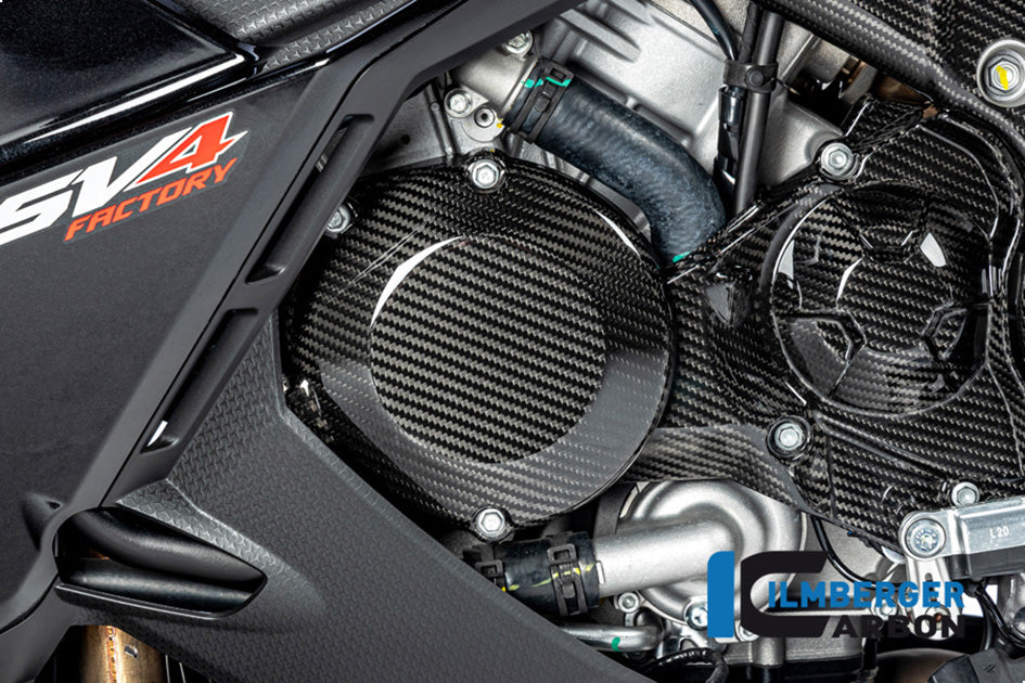 Ilmberger Carbon Alternator Cover (Gloss) – Aprilia RSV4 1100 / Factory 2021–2026 / Aprilia Tuono V4 / Factory 2021–2026
