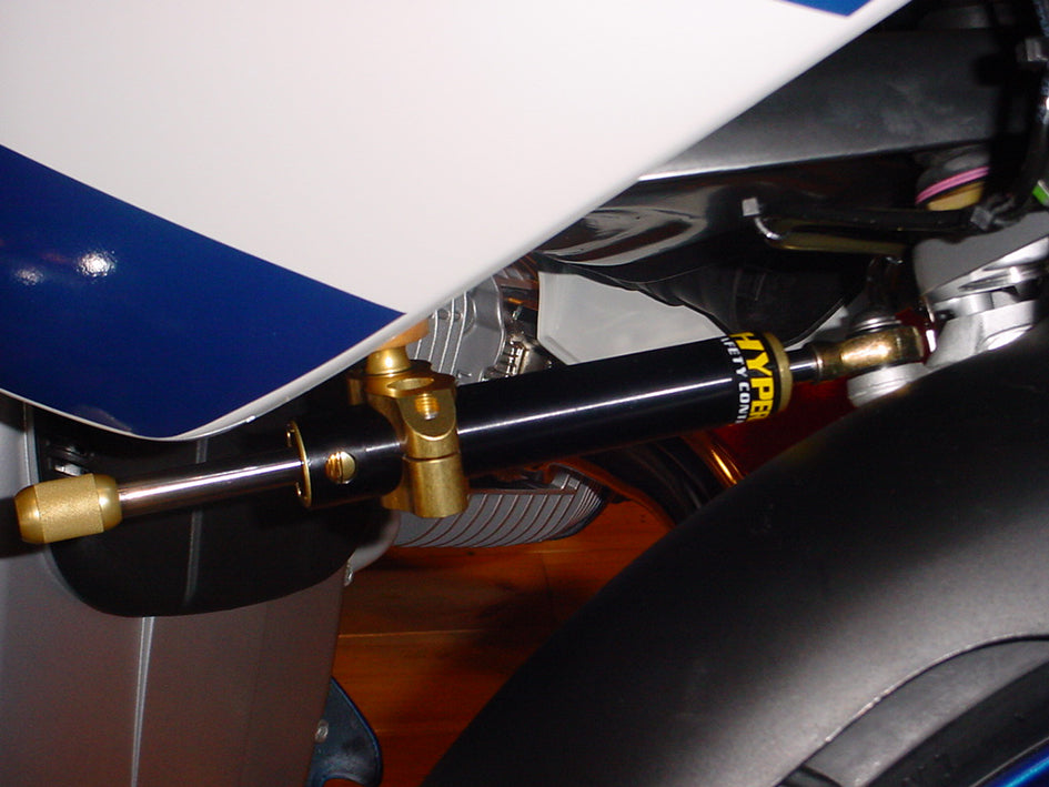 Hyperpro Steering Damper Mounting Kit, Gold, other colours available - In Original Position – BMW R 850 R 1993–2005 / BMW R1100R 1993–2001