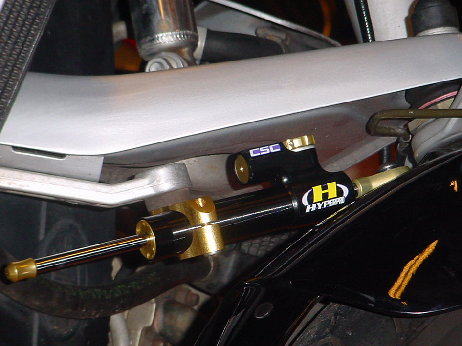 Hyperpro Steering Damper Mounting Kit, Gold, other colours available - In Original Position – BMW R 850 R 1993–2005 / BMW R1100R 1993–2001