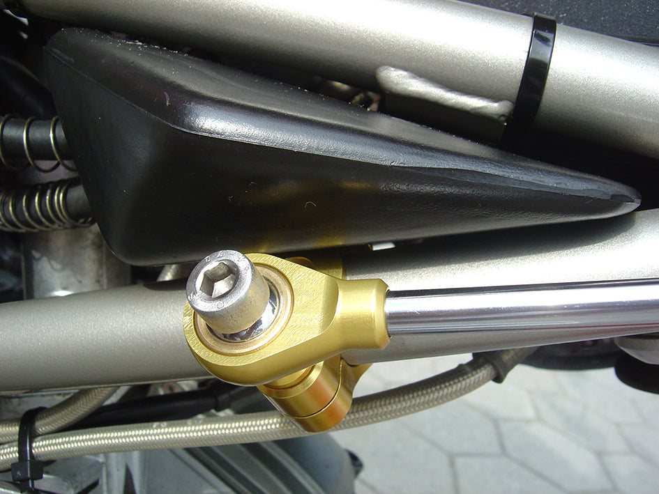 Hyperpro Steering Damper Mounting Kit, Gold, other colours available - L./R. Lower Frametube