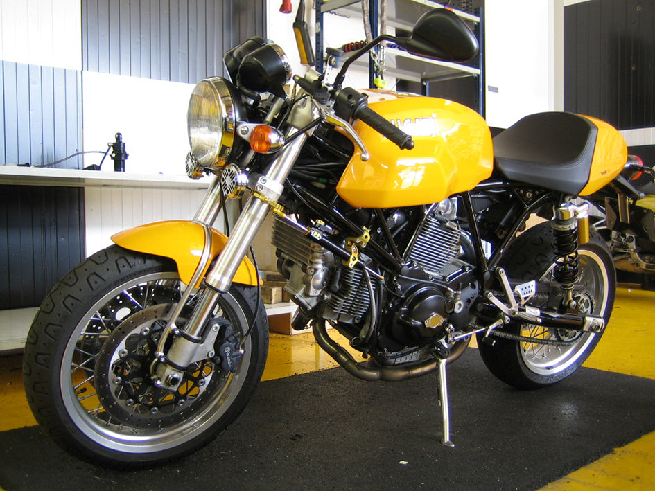Hyperpro Steering Damper Mounting Kit, Gold, other colours available - L. Upper Frametube – Ducati SPORT 1000 2005–2008
