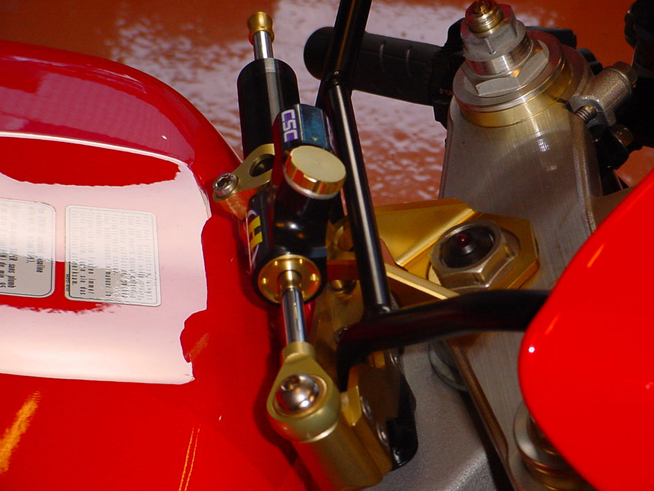 Hyperpro Steering Damper Mounting Kit, Gold, other colours available - Top / Tank (916 Style) – Honda VTR1000 SP 1 2000–2001