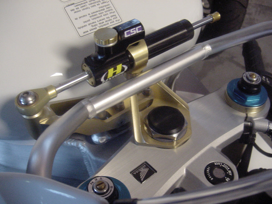 Hyperpro Steering Damper Mounting Kit, Gold, other colours available - Top / Tank (916 Style) – Honda VTR1000 SP 2 2002–2006