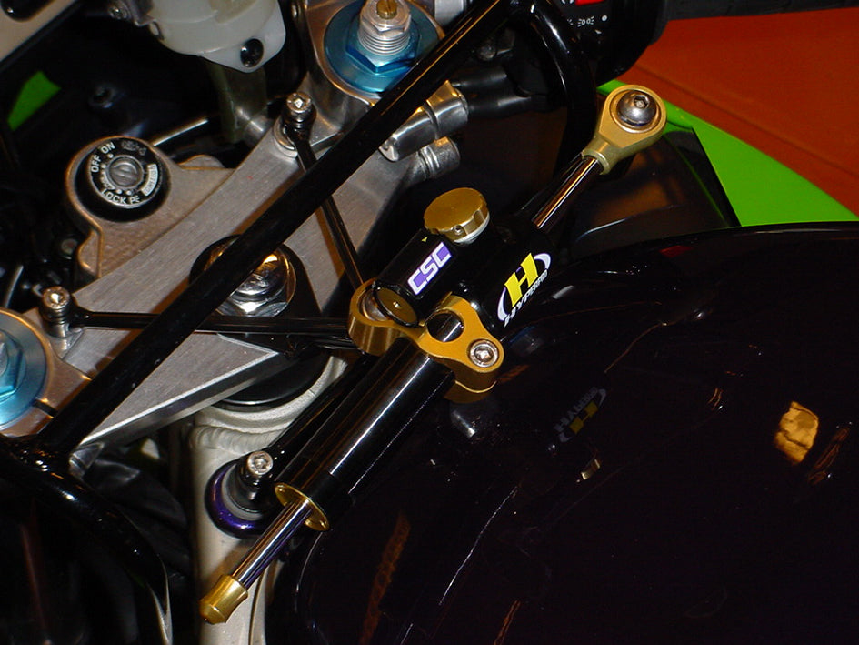 Hyperpro Steering Damper Mounting Kit, Gold, other colours available - Top / Tank (916 Style) – Kawasaki ZX-6R 1998–1999