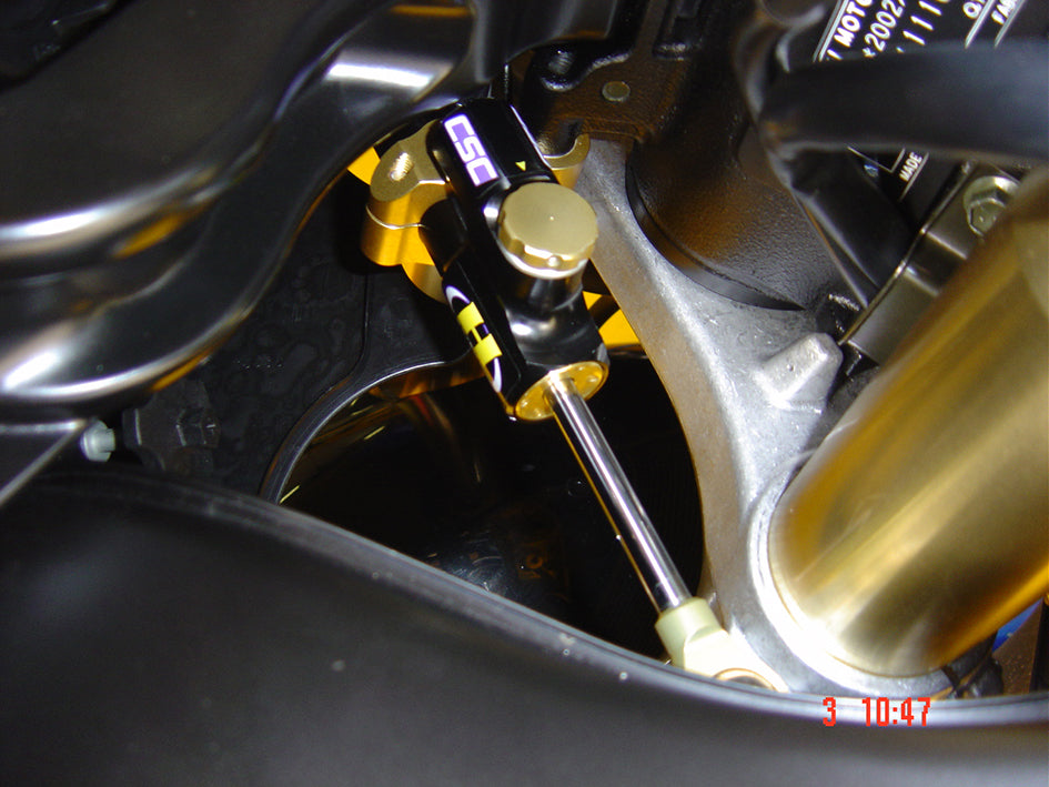 Hyperpro Steering Damper Mounting Kit, Gold, other colours available - In Original Position (MK-SU07-O002)