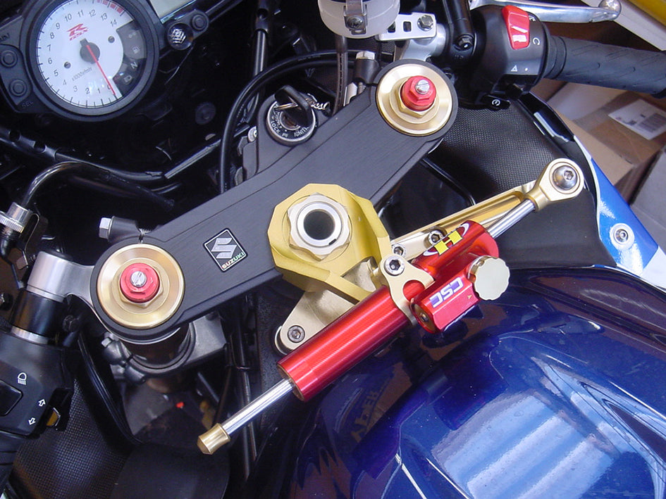 Hyperpro Steering Damper Mounting Kit, Gold, other colours available - Top / Tank (916 Style) – Suzuki GSX-R1000 2003–2004