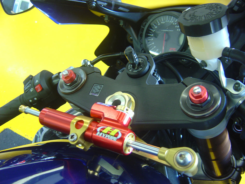 Hyperpro Steering Damper Mounting Kit, Gold, other colours available - Top / Tank (916 Style) – Suzuki GSX-R1000 2005–2006