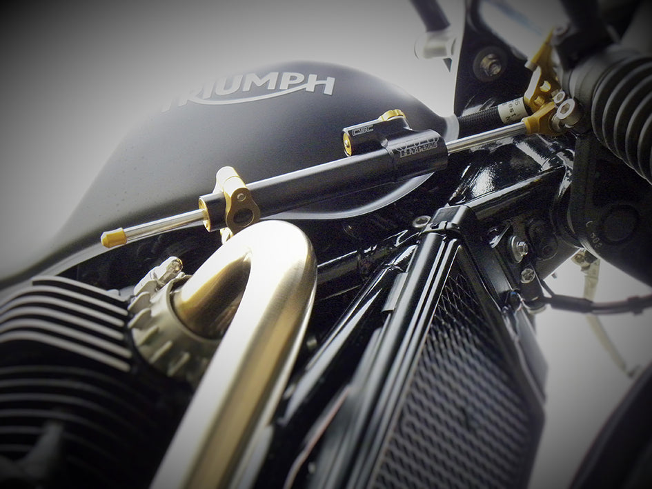 Hyperpro Steering Damper Mounting Kit, Gold, other colours available - Right On Frame (MK-TR09-S001)