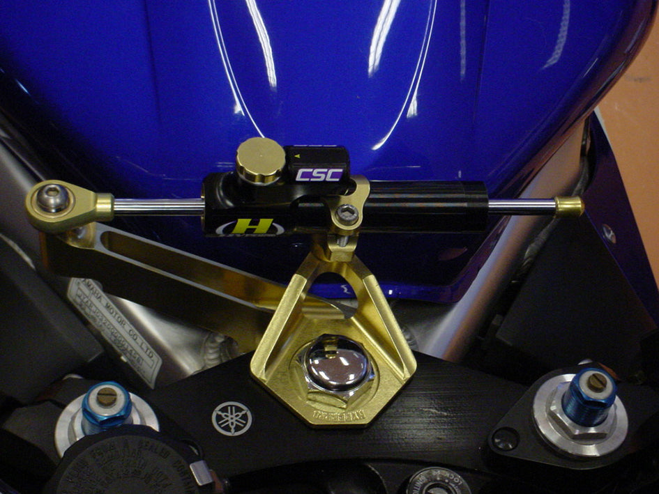 Hyperpro Steering Damper Mounting Kit, Gold, other colours available - Top / Tank (916 Style) - (99 / 00 model ONLY)