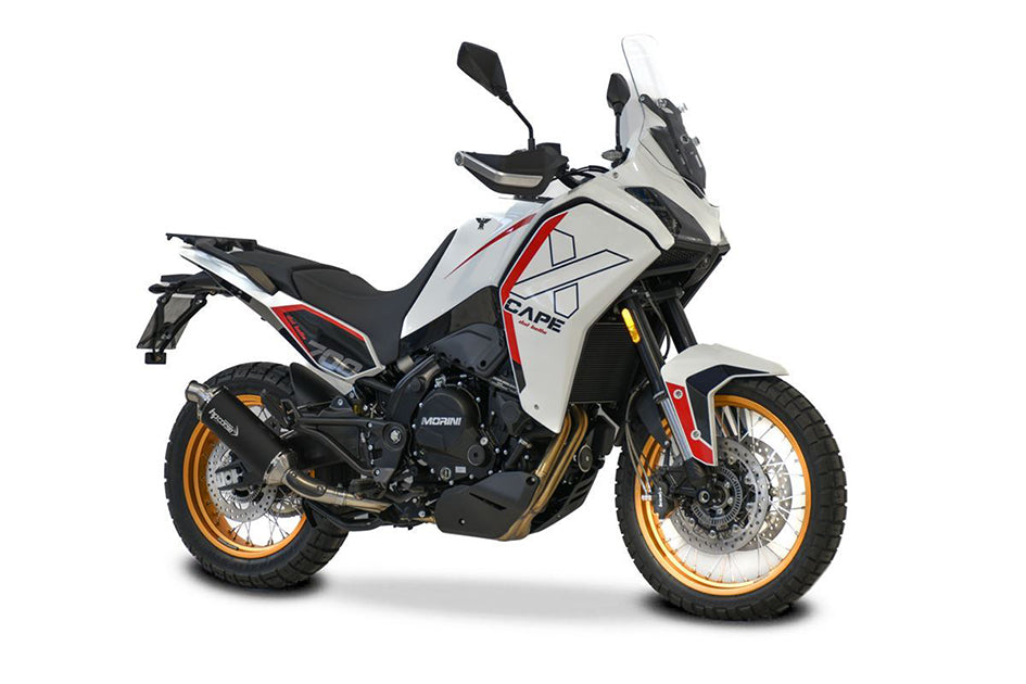 HP Corse SP-1 Evo Black Coated Titanium Slip-On Kit (Road Legal) – Moto Morini X-Cape 700 2025–2026