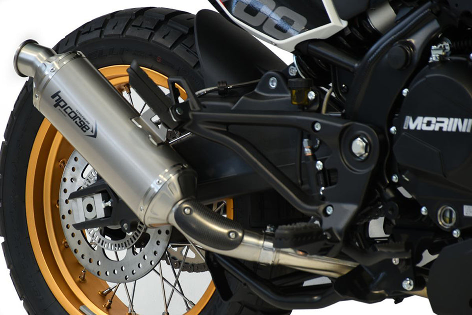 HP Corse SP-1 Evo Titanium Slip-On Kit (Road Legal) – Moto Morini X-Cape 700 2025–2026