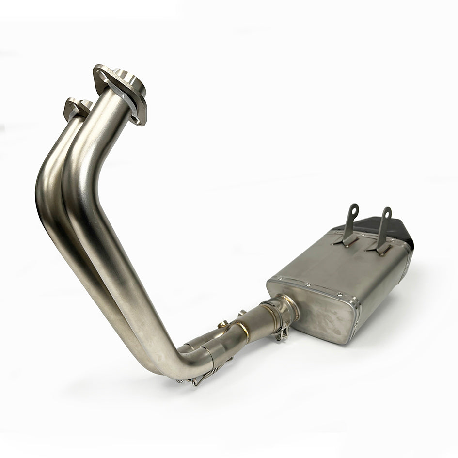 PPR Full Stainless System With Carbon Fibre End Cap - Race With Removable Baffle (Euro 5+ Models) – Yamaha MT-07 2025–2026