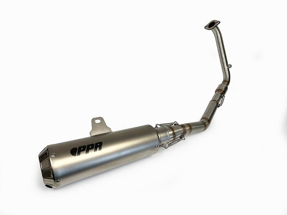 PPR Full Stainless System With Carbon Fibre End Cap - Race With Removable Baffle (Euro 3, 4 & 5 Models) – Yamaha YZF-R125 2019–2024