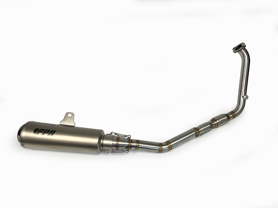 PPR Full Stainless System With Carbon Fibre End Cap - Race With Removable Baffle (Euro 3, 4 & 5 Models) – Yamaha YZF-R125 2019–2024