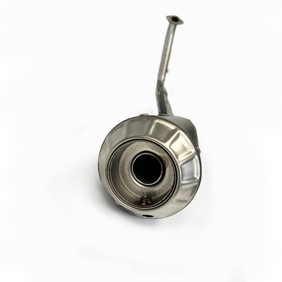 PPR Full Stainless System With Carbon Fibre End Cap - Race With Removable Baffle (Euro 3, 4 & 5 Models) – Yamaha YZF-R125 2019–2024