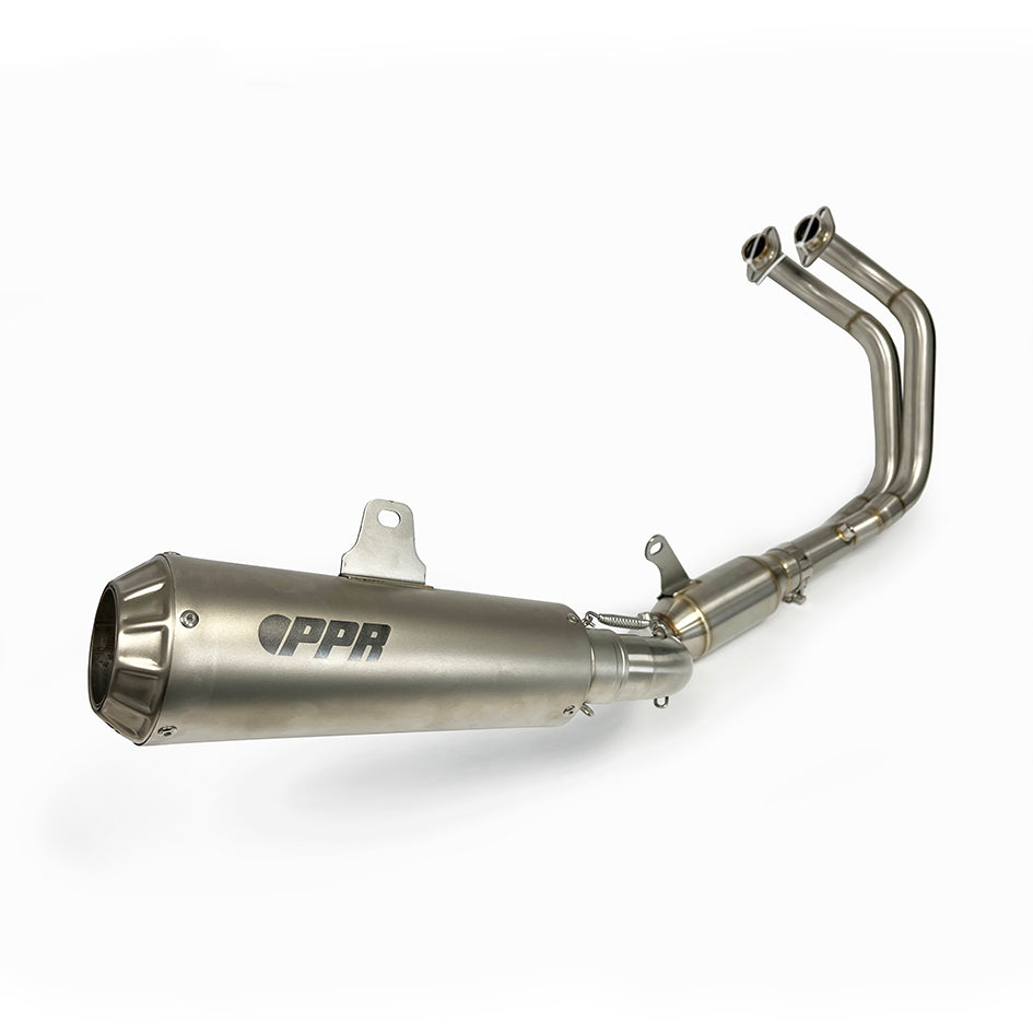 PPR Full Stainless System With Carbon Fibre End Cap - Race With Removable Baffle – Yamaha YZF-R7 2021–2026