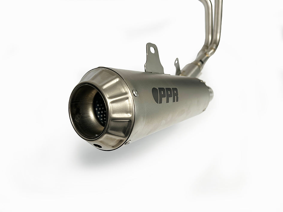 PPR Full Stainless System With Carbon Fibre End Cap - Race With Removable Baffle – Yamaha YZF-R7 2021–2026