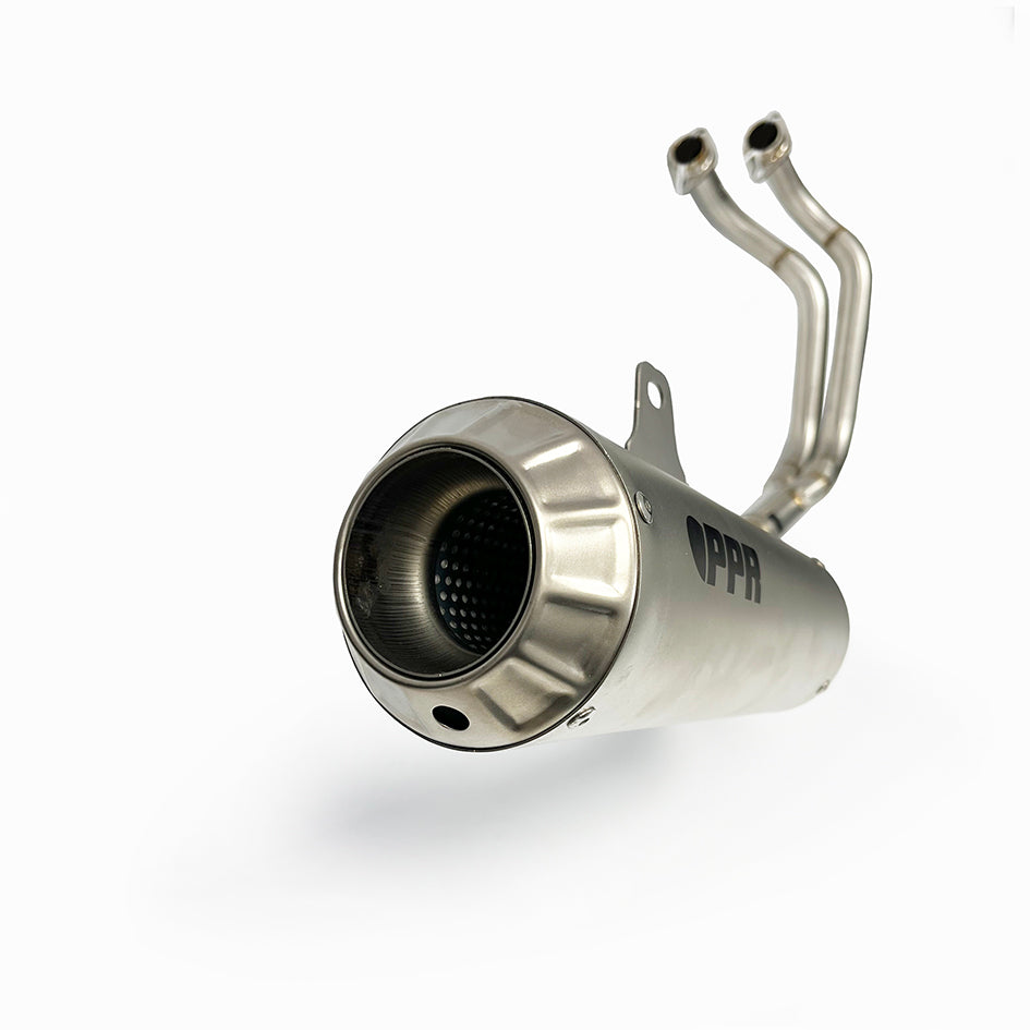 PPR Full Stainless System With Carbon Fibre End Cap - Race With Removable Baffle – Yamaha YZF-R7 2021–2026